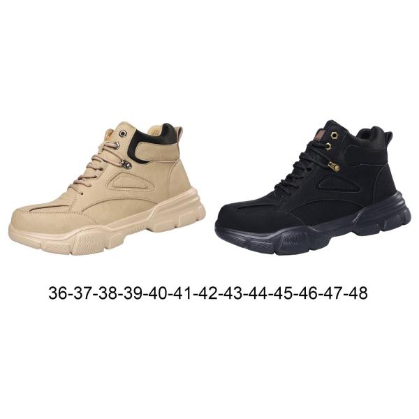 メンズ ワークブーツ スチールトゥ シューズ キャンプ ワークウェア ハイキングブーツ パンクプルーフ フットウェア 撥水・撥油 工業用ブー