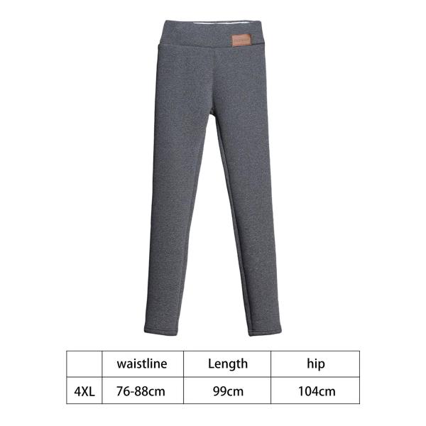 サーマルパンツ ホーム ストレッチ スポーツ フィットネス レディース ガール 女性 冬 レギンス グレー 4XL