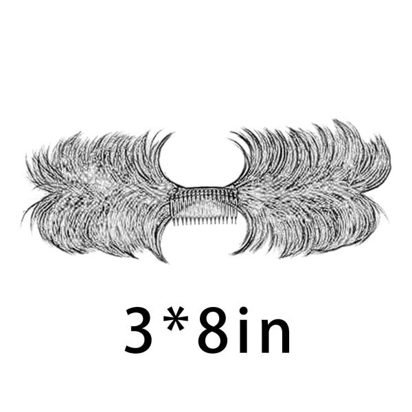 女性メッシーバンヘアピースヘッドドレスすべての髪タイプロングヘアカーリーヘアスタイルB