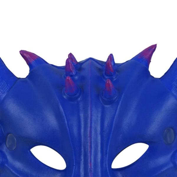 キッズ ドラゴン マスク コスプレ コスチューム パーティーの好意用 ハロウィン ステージ パフォーマンス ブルー