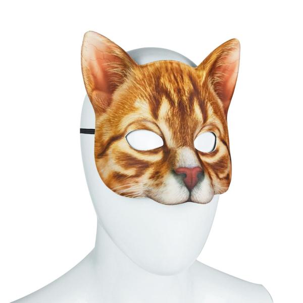 ハロウィンコスプレマスク猫フェイスマスク動物ヘッドドレス動物ヘッドマスク写真小道具装飾コスプレ衣装アクセサリーフェイスカバークラブ用