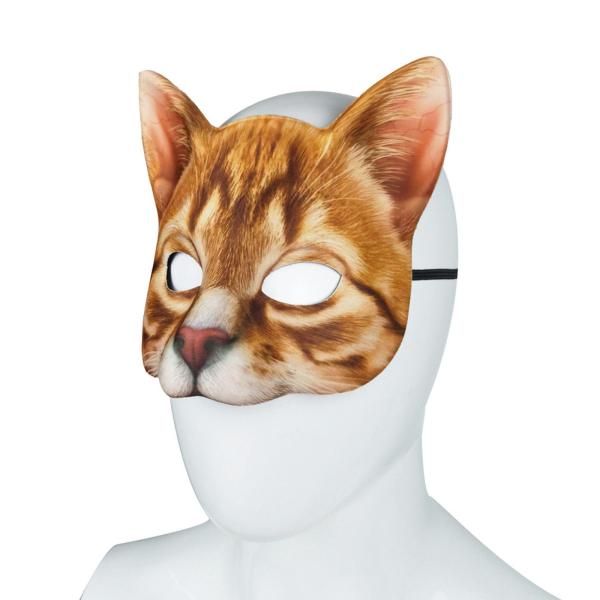 ハロウィンコスプレマスク猫フェイスマスク動物ヘッドドレス動物ヘッドマスク写真小道具装飾コスプレ衣装アクセサリーフェイスカバークラブ用