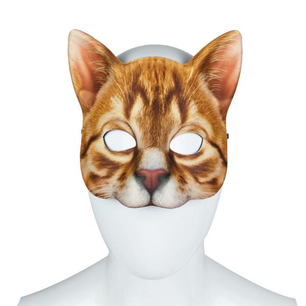 ハロウィンコスプレマスク猫フェイスマスク動物ヘッドドレス動物ヘッドマスク写真小道具装飾コスプレ衣装アクセサリーフェイスカバークラブ用