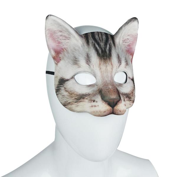 猫マスク  小道具 軽量 クリエイティブ ファンシードレス ロールプレイ 猫ヘッドマスク アニマルマスク クラブショーパーテ