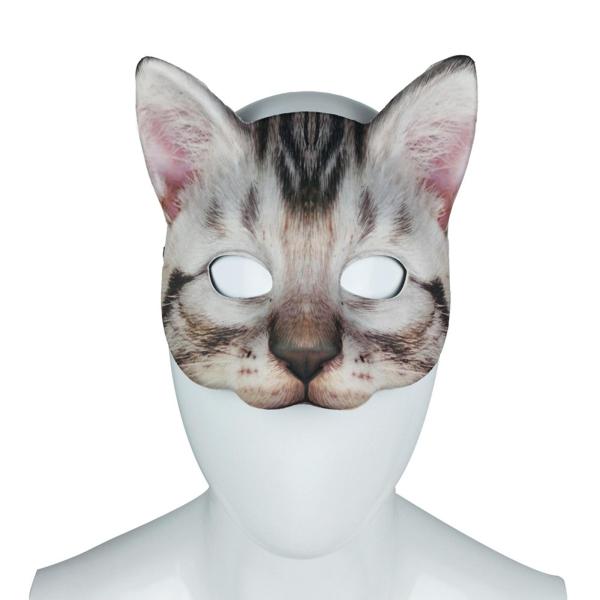 猫マスク  小道具 軽量 クリエイティブ ファンシードレス ロールプレイ 猫ヘッドマスク アニマルマスク クラブショーパーテ