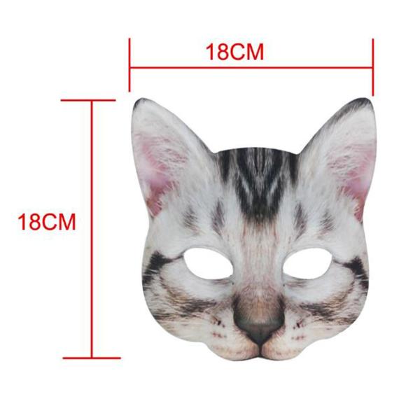 猫マスク  小道具 軽量 クリエイティブ ファンシードレス ロールプレイ 猫ヘッドマスク アニマルマスク クラブショーパーテ