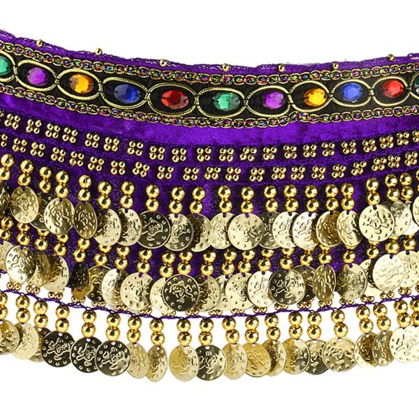 ベリーダンス ヒップ スカーフ ドレス ベリーダンス ヒップベルト クラブ ラテン ダンス パーティー用 パープル