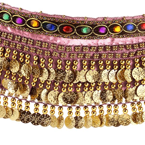 ベリーダンス ヒップ スカーフ ドレス ベリーダンス ヒップベルト クラブ ラテン ダンス パーティー用 ピンク