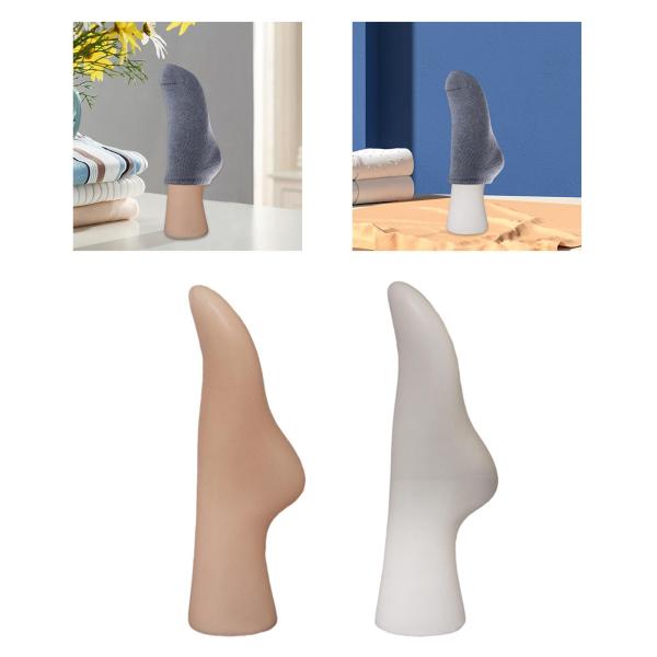 ショップスリッパ用ライフサイズ女性マネキンフットプロップラックホームDIY用品ベージュ