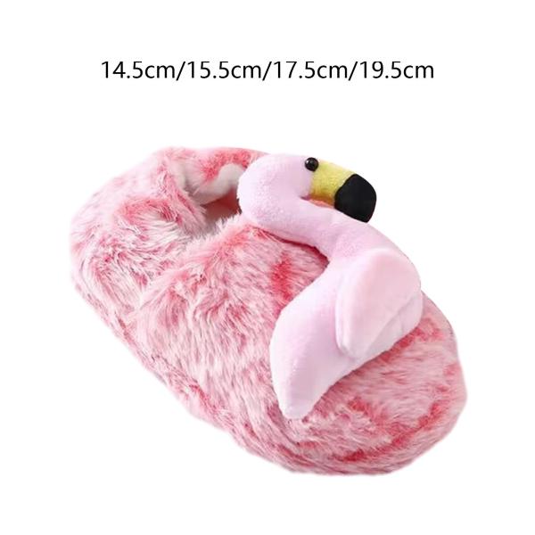 フラミンゴスリッパアンチスリップ子供スライドシューズホームリビングルームギフト用サイズ5または6