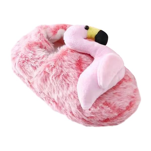 フラミンゴスリッパアンチスリップ子供スライドシューズホームリビングルームギフト用サイズ5または6