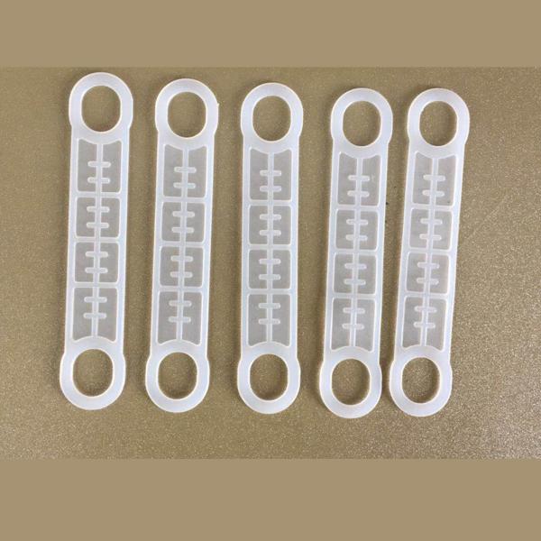 100x 洋服ハンガーグリップ シリコングリップ 滑り止め クリア 耐久性のある ショルダーストリップ 保管と整理用 ホテルの木製ハンガー