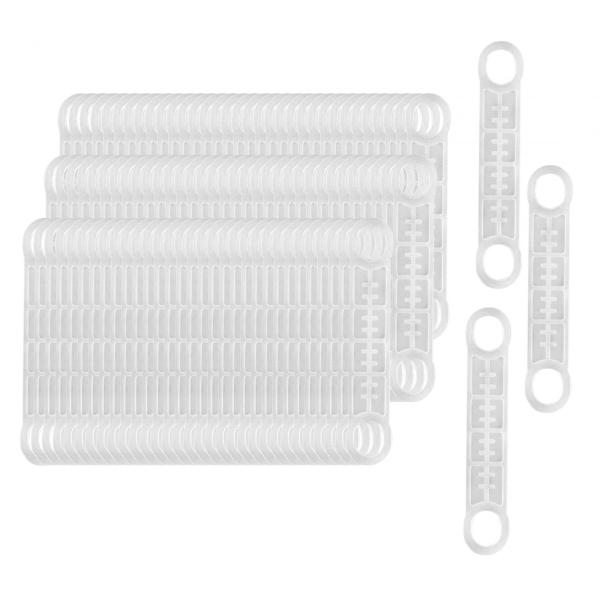 100x 洋服ハンガーグリップ シリコングリップ 滑り止め クリア 耐久性のある ショルダーストリップ 保管と整理用 ホテルの木製ハンガー