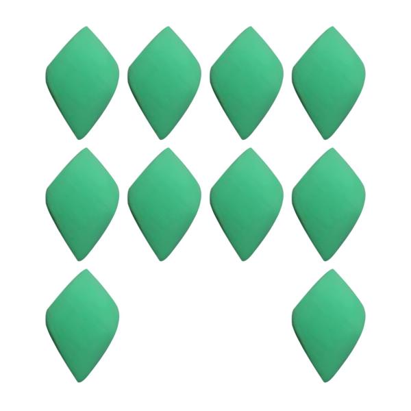 10 個ボディペイントスポンジバルクフェイスペイントスポンジ落書き用品グリーンブロック用