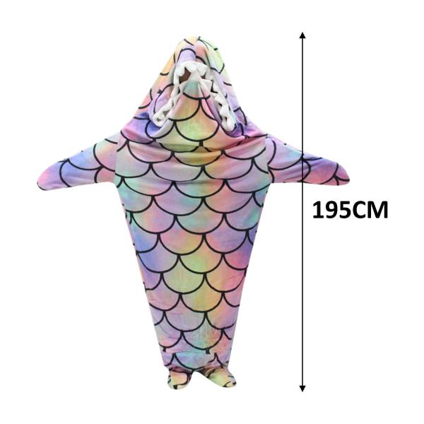 ウェアラブルアニマルブランケット動物フード付きブランケットパーカーフランネルパジャマコスプレ衣装マーメイド寝袋ブランケットパーティー用