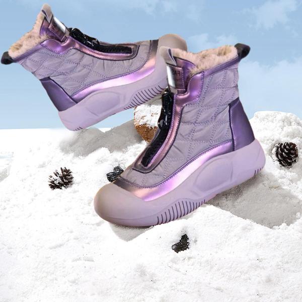 女性の冬のスノーブーツブーツアンチスリップ秋の靴肥厚防水保温靴ハイキング仕事トレッキング用靴