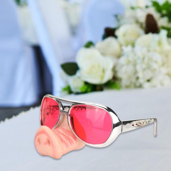 豚の大きな鼻のメガネ パーティー用サングラス パーティーの記念品に使える面白い装飾メガネ