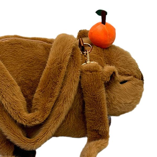 レディース ショルダーバッグ ハンドバッグ ジッパー開閉 カピバラ クロスボディバッグ 春用