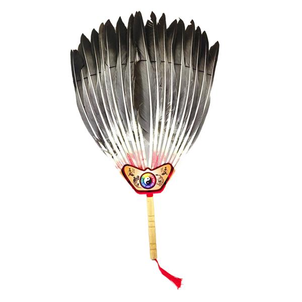 古代中国の諸葛亮の羽根扇子の装飾、伝統的なダンス用手持ち扇子｜stk-shop｜02