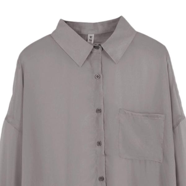 日焼け止めカーディガンコート トレンディな日焼け防止服 毎日のパーティーに レディース グレー