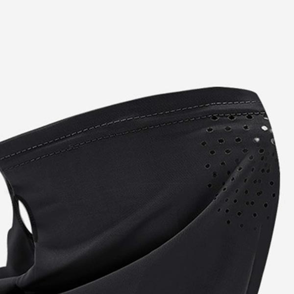 フェイスマスク 日焼け防止 耳かけ式 ネックゲートル スカーフ 男女兼用 サイクリング ブラック