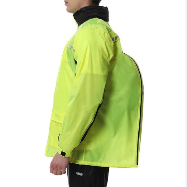レインスーツ 防水 バックパックスペース付き レインスーツ メンズ レディース レインパンツ XXL イエロー