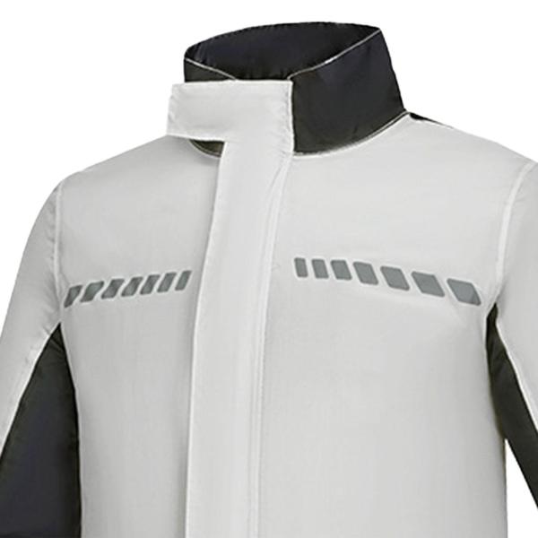 レインスーツ 防水 バックパックスペース付き レインスーツ メンズ レディース レインパンツ XL グレー