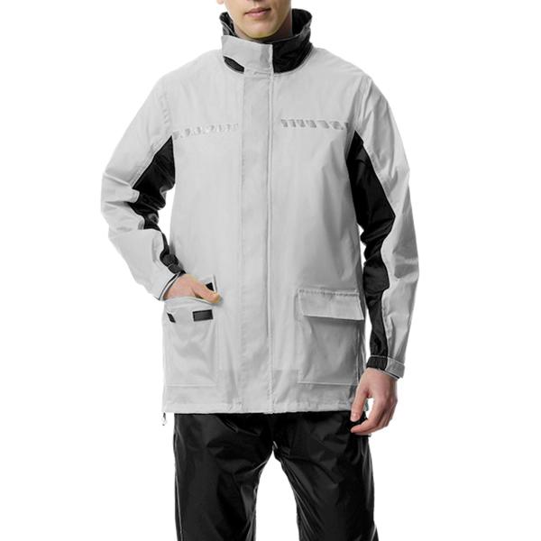 レインスーツ 防水 バックパックスペース付き レインスーツ メンズ レディース レインパンツ XXXL グレー
