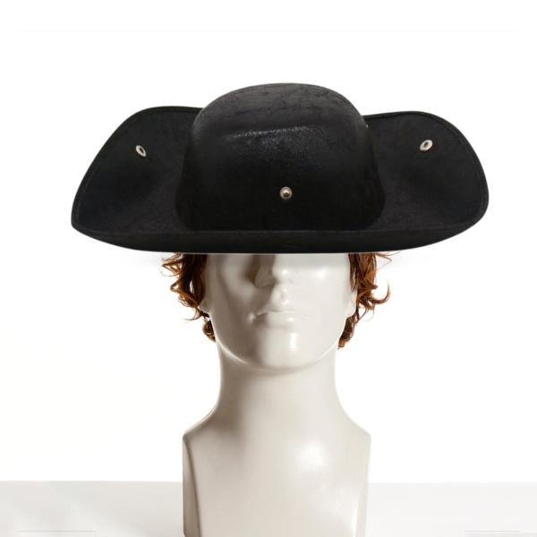 海賊帽子 三角帽子 ハロウィン ロールプレイ ステージパフォーマンス 写真小道具 ブラック