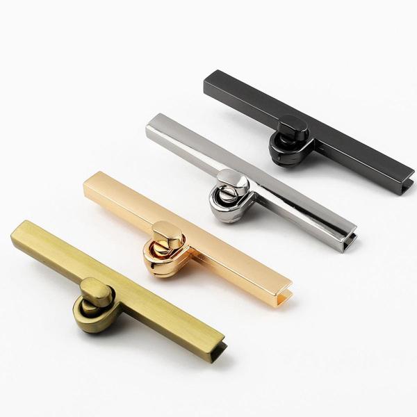 ターンロック留め金セット ツイスト留め金 レザークラフト ショルダーバッグ バッグ用 ゴールド