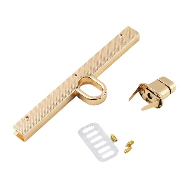 ターンロック留め金セット ツイスト留め金 レザークラフト ショルダーバッグ バッグ用 ゴールド