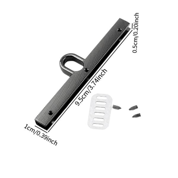 ターンロック留め金セット ツイスト留め金 レザークラフト ショルダーバッグ バッグ用 ブラック