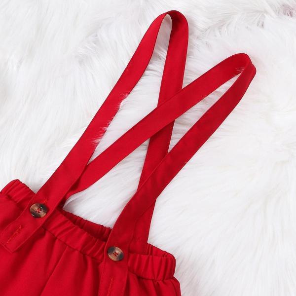 蝶ネクタイ付き紳士服 子供用クリスマス衣装 子供の祭り 長袖ボタン