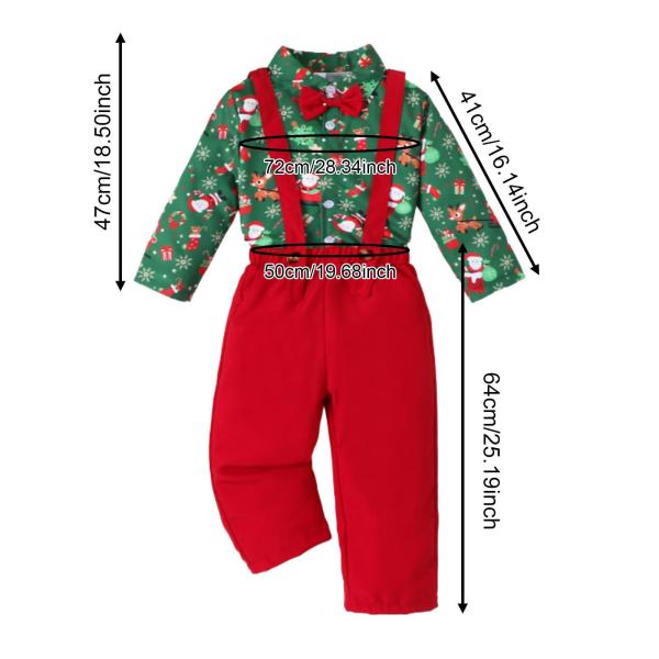 蝶ネクタイ付き紳士服 子供用クリスマス衣装 子供の祭り 長袖ボタン