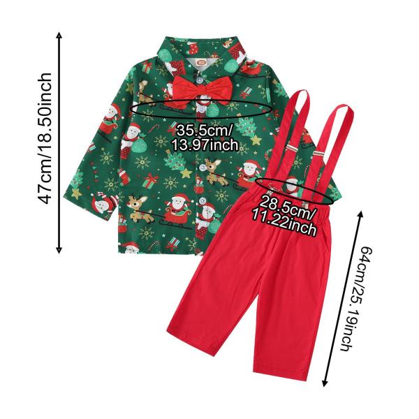 蝶ネクタイ付き紳士服 クリスマス 子供用 フェスティバル 長袖 クリップ