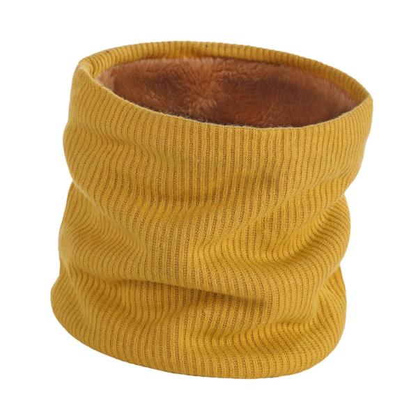 冬用ネックウォーマー レディース メンズ 保温スヌード スノーボード サイクリング バイク用 イエロー