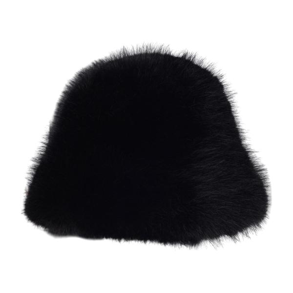 女性フィッシャーマンハット防風雪キャップバケットハット旅行アウトドアウォーキング用ブラック