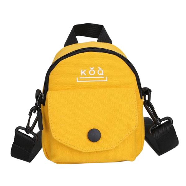 女性キャンバス電話バッグスタイリッシュなショルダーバッグクロスボディ休日デート旅行 , 黄色