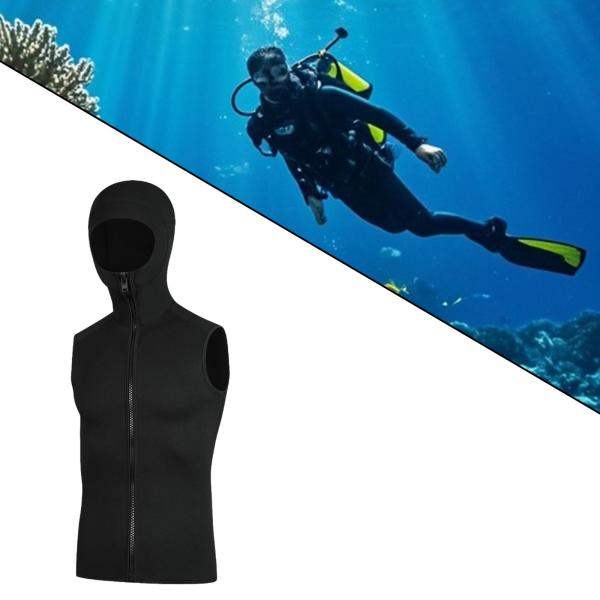 ウェットスーツフード付きベストトップギフト水泳カヤックカヌーシュノーケリングのためのウェットスーツ , xxl
