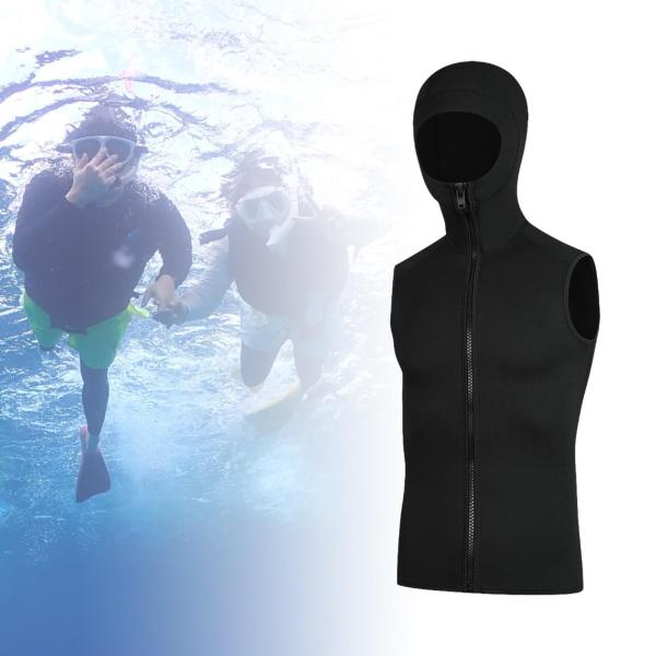 ウェットスーツフード付きベストトップギフト水泳カヤックカヌーシュノーケリングのためのウェットスーツ , xxl