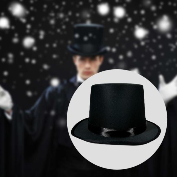 カーニバルハロウィーンフェスティバルブラックのトップハット式典パーティーアクセサリー