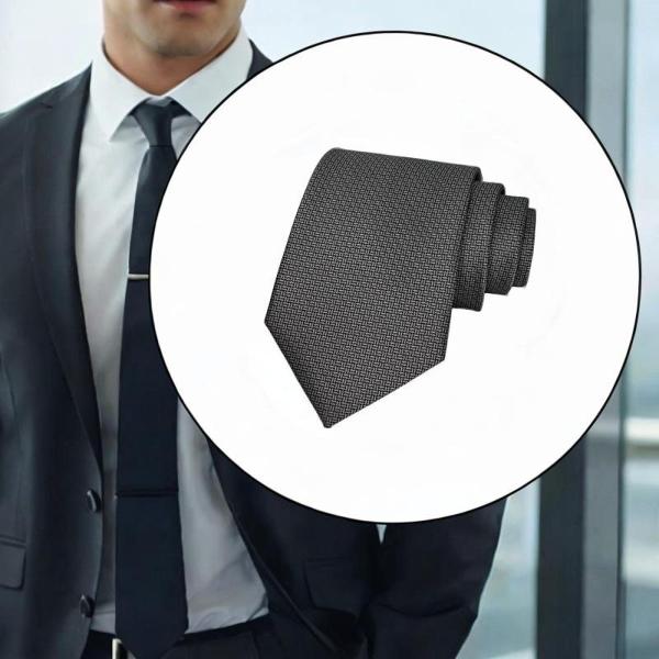 メンズネクタイ 長さ145cm 無地 ソフトフォーマルネクタイ ビジネス プロム ギフト グレー