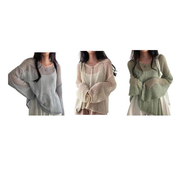 レディース 長袖 T シャツ トレンディ 通気性 ベーシック トップ クラブ パーティー デイリー グレー