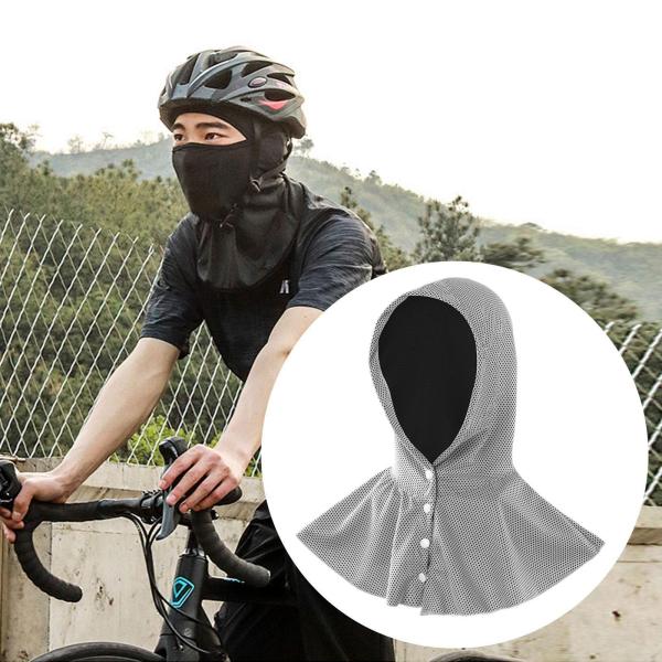 クールパーカータオル 通気性 ファッションラップ ランニング サイクリング ハイキング用 グレー