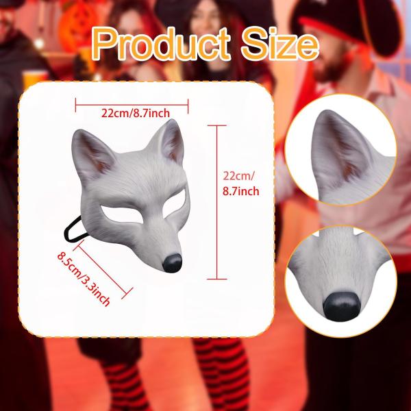 ハロウィン キツネマスク コスプレ 動物ヘッドギア 誕生日パーティー 記念品 お祭り