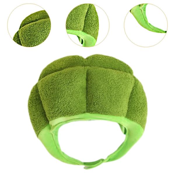 フルヘッドギアキャップ ブロッコリー装飾帽子 フェスティバルコスチュームキャップ ヘッドウェア 野菜帽子