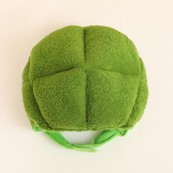 フルヘッドギアキャップ ブロッコリー装飾帽子 フェスティバルコスチュームキャップ ヘッドウェア 野菜帽子