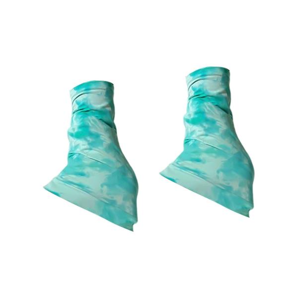 フィギュアスケート用レッグウォーマー 2個セット アイススケート 冬季アクティビティ トレーニング用 グリーン