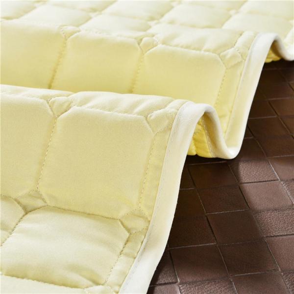 ゴムバンド付き滑り止めマッサージテーブルシートカバー190x80cmベージュ