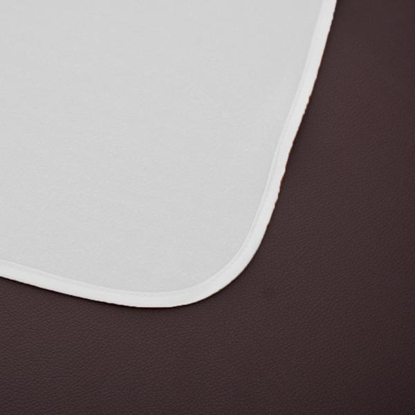 ソフトクリスタルベルベットマッサージベッドシートカバーフェイスホールホワイト-120x190cm